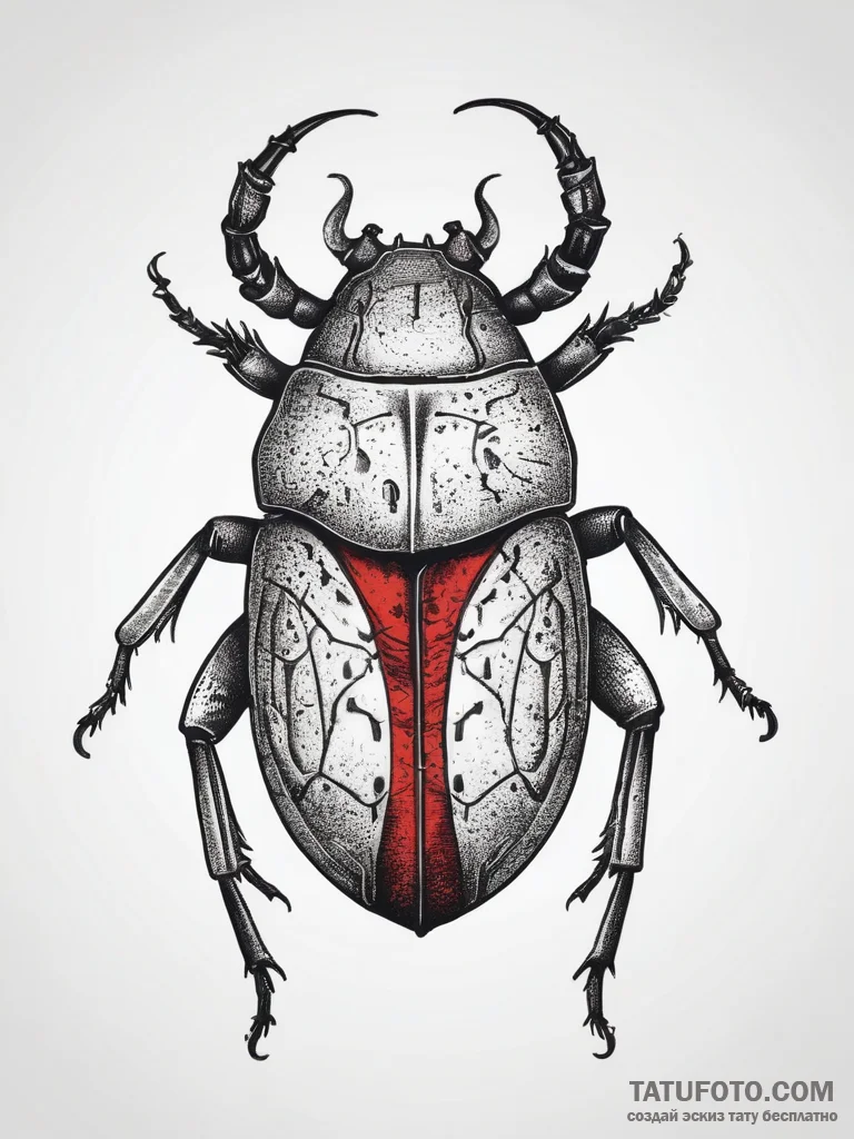 Tattoo sketch body louse, ink illustration fo... - эскиз тату (№1757432994_0, 09.09.2025 15:49) — Tatufoto.com