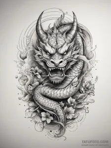 Tattoo sketch bronze, tattoo flash sheet desi... - эскиз тату (№1757433382_0, 09.09.2025 15:56) — Tatufoto.com