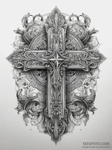 Tattoo sketch holy representation, tattoo lin... - эскиз тату (№1757433968_0, 09.09.2025 16:06) — Tatufoto.com