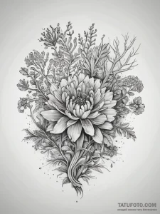 Tattoo sketch coral, artistic tattoo sketch,... - эскиз тату (№1757434754_0, 09.09.2025 16:19) — Tatufoto.com