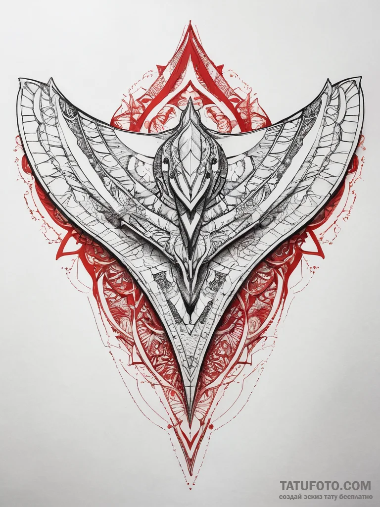 Tattoo sketch manta ray, artistic tattoo sket... - эскиз тату (№1757435345_0, 09.09.2025 16:29) — Tatufoto.com