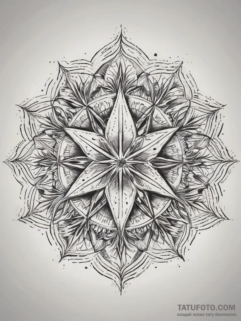 Tattoo sketch star of bethlehem, tattoo line... - эскиз тату (№1757435541_0, 09.09.2025 16:32) — Tatufoto.com