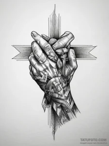 Tattoo sketch hands with a knot, tattoo sketc... - эскиз тату (№1757437914_0, 09.09.2025 17:11) — Tatufoto.com