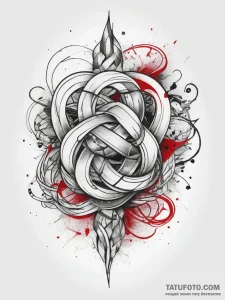 Tattoo sketch knot, ink illustration for tatt... - эскиз тату (№1757438871_0, 09.09.2025 17:27) — Tatufoto.com