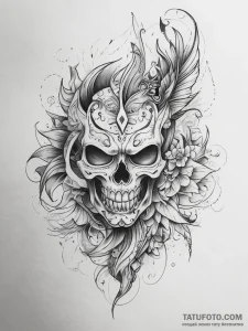 Tattoo sketch village, tattoo drawing outline... - эскиз тату (№1757441412_0, 09.09.2025 18:10) — Tatufoto.com