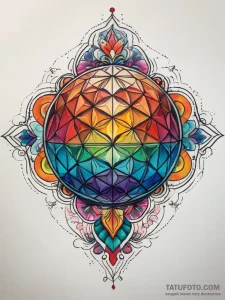 Tattoo sketch 1970s disco ball, tattoo drawin... - эскиз тату (№1757441810_0, 09.09.2025 18:16) — Tatufoto.com