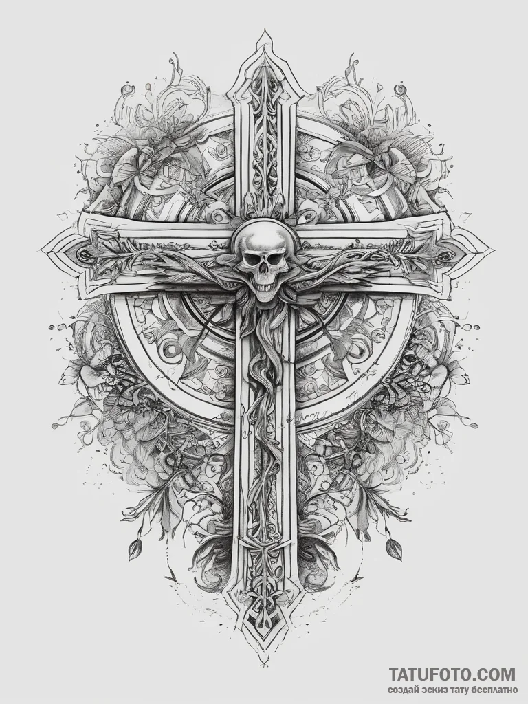Tattoo sketch a symbolic event, ink illustrat... - эскиз тату (№1757443180_0, 09.09.2025 18:39) — Tatufoto.com