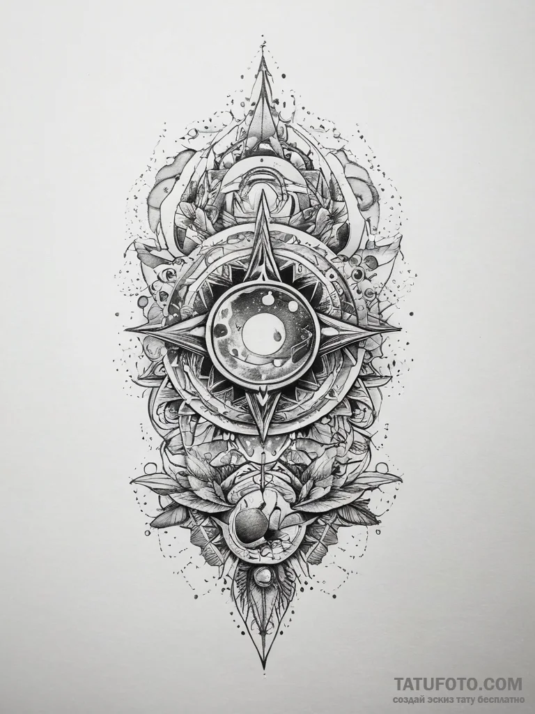 Tattoo sketch cosmic fable, tattoo flash shee... - эскиз тату (№1757445711_0, 09.09.2025 19:21) — Tatufoto.com