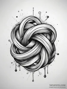 Tattoo sketch knot, ink illustration for tatt... - эскиз тату (№1757446298_0, 09.09.2025 19:31) — Tatufoto.com