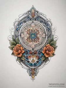 Tattoo sketch locket tattoo, concept art for... - эскиз тату (№1757446888_0, 09.09.2025 19:41) — Tatufoto.com
