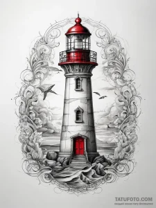 Tattoo sketch lighthouse, artistic tattoo ske... - эскиз тату (№1757447668_0, 09.09.2025 19:54) — Tatufoto.com