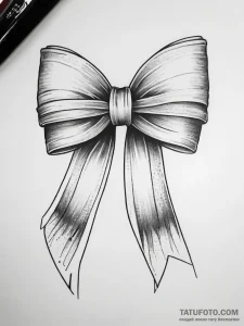 Tattoo sketch ribbon bow, concept art for tat... - эскиз тату (№1757449050_0, 09.09.2025 20:17) — Tatufoto.com