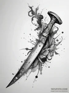 Tattoo sketch straight razor, tattoo sketch d... - эскиз тату (№1757451995_0, 09.09.2025 21:06) — Tatufoto.com
