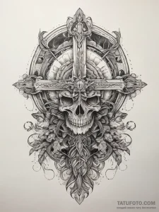 Tattoo sketch cosmic root, tattoo drawing out... - эскиз тату (№1757454565_0, 09.09.2025 21:49) — Tatufoto.com