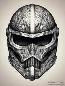 Tattoo sketch helmet, artistic tattoo sketch,... - эскиз тату (№1757455573_0, 09.09.2025 22:06) — Tatufoto.com