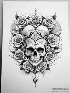 Tattoo sketch heart, tattoo drawing outline,... - эскиз тату (№1757460146_0, 09.09.2025 23:22) — Tatufoto.com
