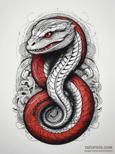 Tattoo sketch king cobra, artistic tattoo ske... - эскиз тату (№1757461142_0, 09.09.2025 23:39) — Tatufoto.com
