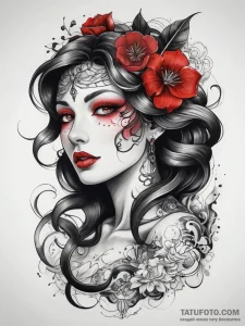 Tattoo sketch happy, tattoo sketch design, bl... - эскиз тату (№1757463147_0, 10.09.2025 00:12) — Tatufoto.com