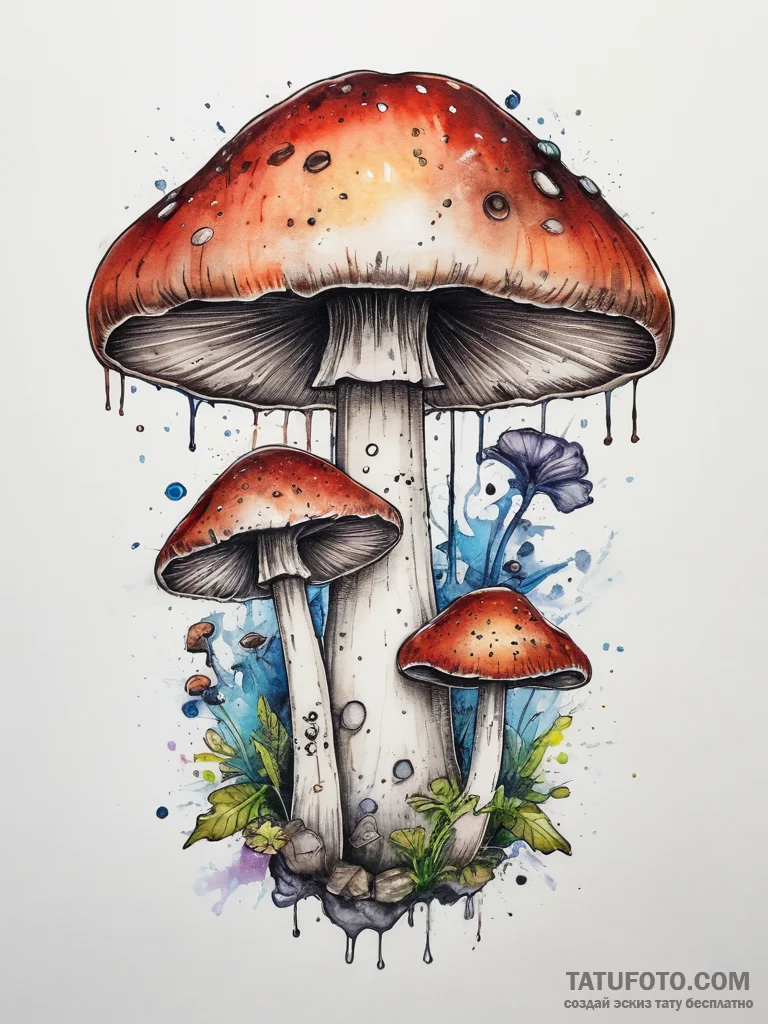 Tattoo sketch puns a mushroom with "fungi to... - эскиз тату (№1757463947_0, 10.09.2025 00:25) — Tatufoto.com