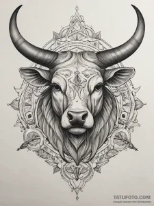 Tattoo sketch taurus zodiac symbol, tattoo li... - эскиз тату (№1757466315_0, 10.09.2025 01:05) — Tatufoto.com