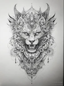 Tattoo sketch light - эскиз тату (№1757466512_0, 10.09.2025 01:08) — Tatufoto.com
