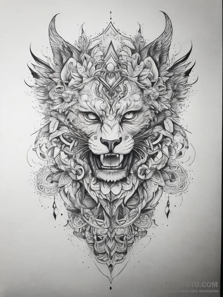 Tattoo sketch light - эскиз тату (№1757466512_0, 10.09.2025 01:08) — Tatufoto.com