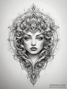 Tattoo sketch town, concept art for tattoo, o... - эскиз тату (№1757467895_0, 10.09.2025 01:31) — Tatufoto.com