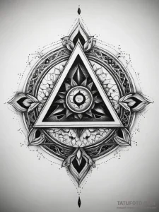 Tattoo sketch arcane symbol, ink illustration... - эскиз тату (№1757468874_0, 10.09.2025 01:47) — Tatufoto.com