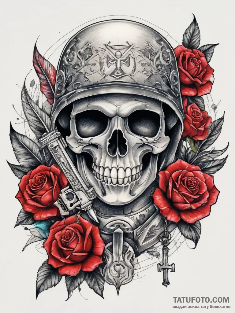 Tattoo sketch soldier with a key, concept art... - эскиз тату (№1757507904_0, 10.09.2025 12:38) — Tatufoto.com
