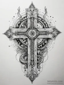 Tattoo sketch blessed character, ink illustra... - эскиз тату (№1757510442_0, 10.09.2025 13:20) — Tatufoto.com