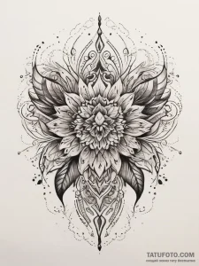 Tattoo sketch palette with a design, artistic... - эскиз тату (№1757511807_0, 10.09.2025 13:43) — Tatufoto.com