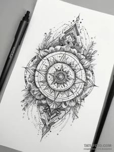 Tattoo sketch cosmic foundation, tattoo flash... - эскиз тату (№1757513385_0, 10.09.2025 14:09) — Tatufoto.com