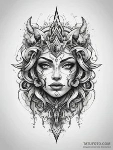 Tattoo sketch aura, concept art for tattoo, n... - эскиз тату (№1757517934_0, 10.09.2025 15:25) — Tatufoto.com