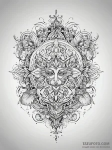 Tattoo sketch mystical representation, tattoo... - эскиз тату (№1757518325_0, 10.09.2025 15:32) — Tatufoto.com