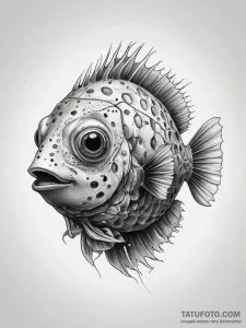 Tattoo sketch trunkfish, concept art for tatt... - эскиз тату (№1757519128_0, 10.09.2025 15:45) — Tatufoto.com