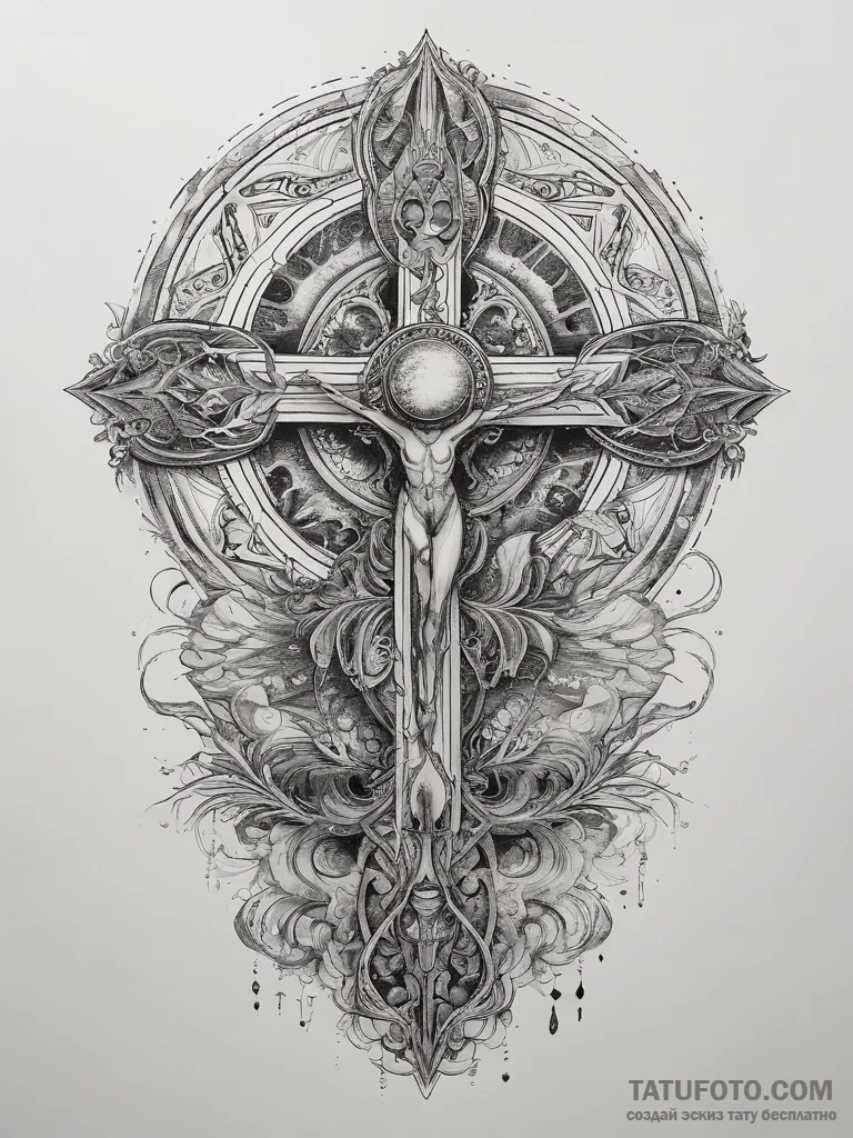 Tattoo sketch cosmic entity, artistic tattoo... - эскиз тату (№1757525212_0, 10.09.2025 17:26) — Tatufoto.com