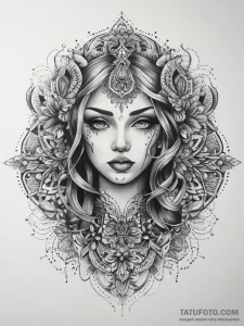 Tattoo sketch makeup tattoo, tattoo sketch de... - эскиз тату (№1757527941_0, 10.09.2025 18:12) — Tatufoto.com