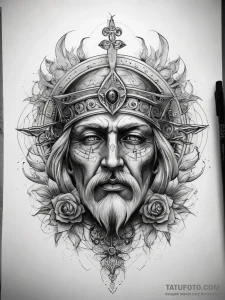 Tattoo sketch holy art — эскиз тату (№1757529694_0, 10.09.2025 18:41) — Tatufoto.com