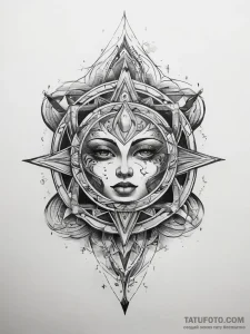 Tattoo sketch cosmic tale, tattoo line art, b... - эскиз тату (№1757534382_0, 10.09.2025 19:59) — Tatufoto.com