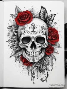 Tattoo sketch wallet with a quote, ink illust... - эскиз тату (№1757536144_0, 10.09.2025 20:29) — Tatufoto.com