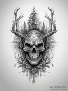 Tattoo sketch forest, tattoo sketch design, l... - эскиз тату (№1757536339_0, 10.09.2025 20:32) — Tatufoto.com