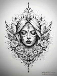 Tattoo sketch soul - эскиз тату (№1757537121_0, 10.09.2025 20:45) — Tatufoto.com