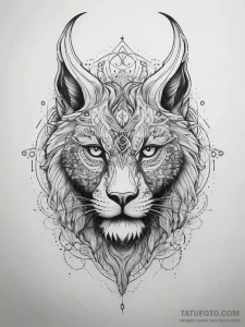 Tattoo sketch gold, tattoo line art, on a cle... - эскиз тату (№1757537317_0, 10.09.2025 20:48) — Tatufoto.com