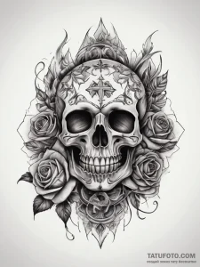 Tattoo sketch fire, artistic tattoo sketch, o... - эскиз тату (№1757538813_0, 10.09.2025 21:13) — Tatufoto.com