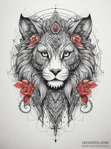 Tattoo sketch divine land, tattoo line art, l... - эскиз тату (№1757541909_0, 10.09.2025 22:05) — Tatufoto.com