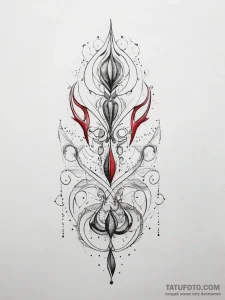 Tattoo sketch calm, ink illustration for tatt... - эскиз тату (№1757546164_0, 10.09.2025 23:16) — Tatufoto.com