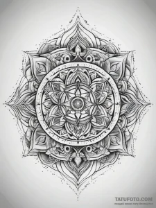 Tattoo sketch divine self, artistic tattoo sk... - эскиз тату (№1757549448_0, 11.09.2025 00:10) — Tatufoto.com