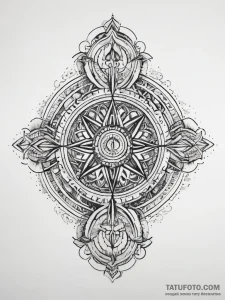 Tattoo sketch infinite loop of karma, concept... - эскиз тату (№1757551765_0, 11.09.2025 00:49) — Tatufoto.com
