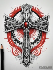 Tattoo sketch egyptian ankh symbol, tattoo fl... - эскиз тату (№1757552730_0, 11.09.2025 01:05) — Tatufoto.com