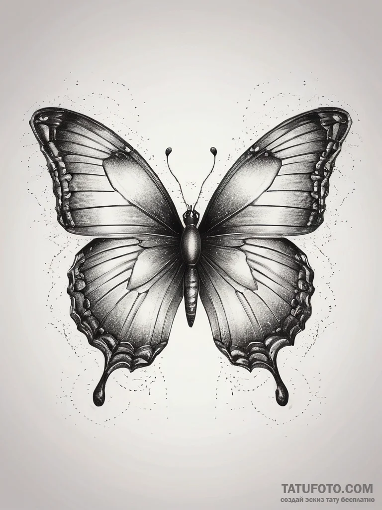 Tattoo sketch cosmic butterfly, tattoo line a... - эскиз тату (№1757553117_0, 11.09.2025 01:11) — Tatufoto.com